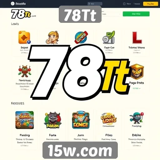 Recursos e funcionalidades do site 78Tt